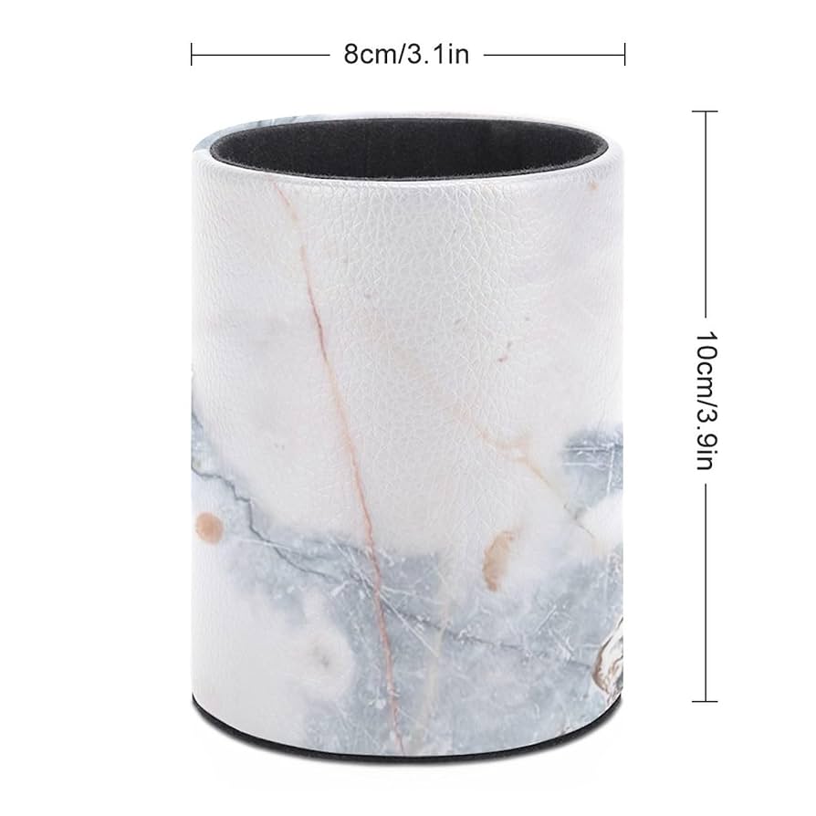 Amazon.co.jp: マーブル 大理石柄 ペン立て 筆立て 丸型 ペン